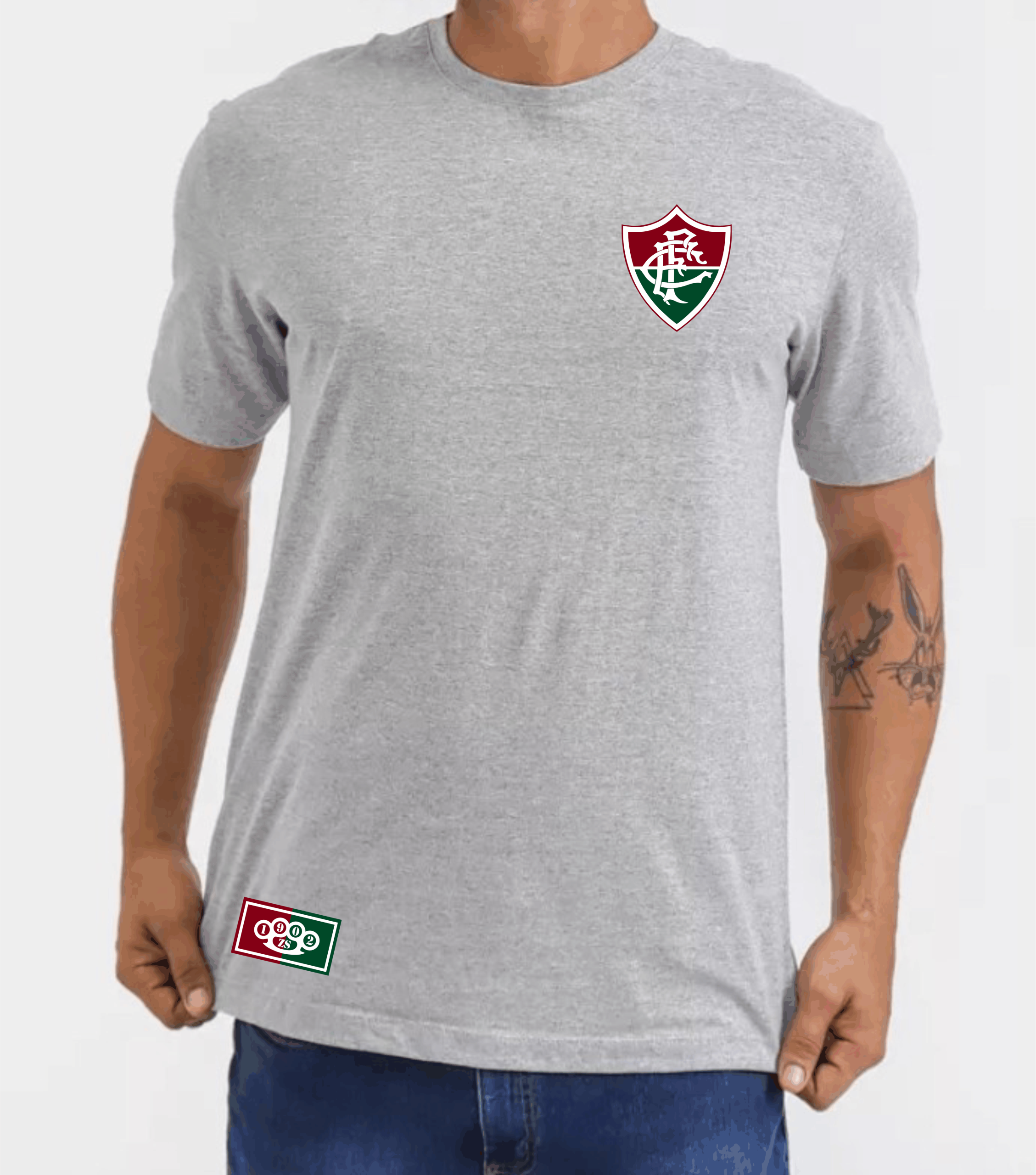 camisa tradicional cinza